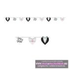 Mr & Mrs zászló füzér menyasszony&vőlegény