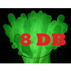Szívószál GLOW sötétben világítós fütyis 8db