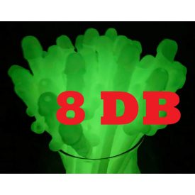 Szívószál GLOW sötétben világítós fütyis 8db