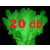 Szívószál GLOW sötétben világítós fütyis 20db