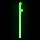 Szívószál GLOW sötétben világítós fütyis 20db