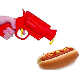   LŐDD TELE! Ketchup Gun 12 lövetes SZÓSZStukker vagy PIAPisztoly