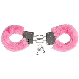 Bilincs könnyű fém PINK plüss borítással