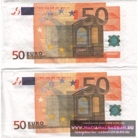 Szalvéta Euro 50