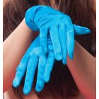 Kesztyű rövid szatén Világoskék/türkiz