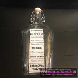   Igazmondó Flaska hazugságvizsgáló csatosmércésüveg FÉLLITERES