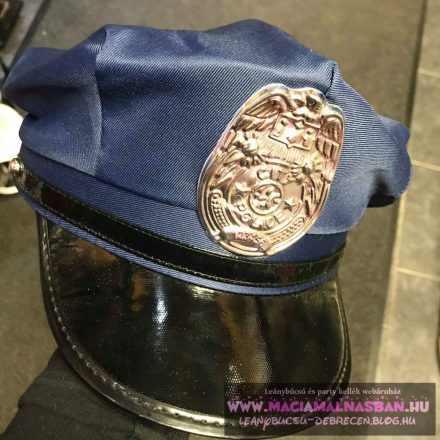 POLICE Rendőr sapka Textil kék