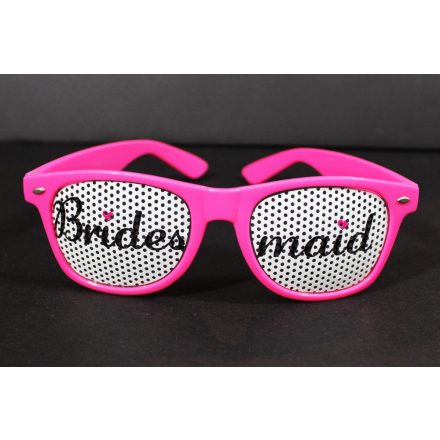 Napszemüveg Lánybúcsú pink BRIDESMAID