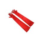 LONG SATIN RED GLOVES piros hosszú szatén kesztyű