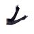 LONG SATIN BLACK GLOVES fekete hosszú szatén kesztyű