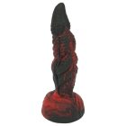 OgazR Hell Dong- barázdált dildó - 20 cm (piros)