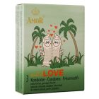 Amor wild love pontozott pöttyös óvszer 3db