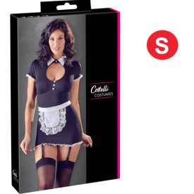 COTTELLI - HARISNYATARTÓS SZOBALÁNY RUHA (FEKETE-FEHÉR) S