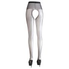 Cottelli - Nyitott nylon harisnyanadrág fekete L