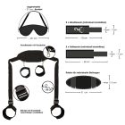 Bad Kitty - nyak-csukló-boka pánt (fekete)