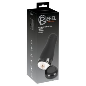   Rebel 3 Functions – akkus melegítős szívó rezgő műpunci érintésmentes maszturbátor férfiaknak