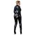 Cottelli fényes hosszúujjú overall fekete XL Plus Size méret