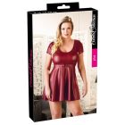 Cottelli Plus Size - A-vonalú miniruha (bordó) XXL