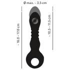 Eternal - erős lökő vibrátor (fekete)