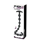 Black Velvet - gyöngyös análdildó (fekete)