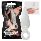 Finger Plug - análujj dildó (áttetsző)