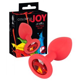 Colorful JOY piros köves plug