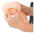 Nature Skin - extra mély, élethű punci maszturbátor tokban (natúr-fekete)
