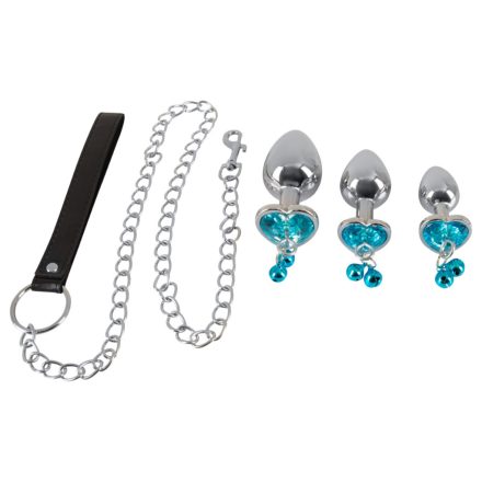 You2Toys - Butt Plug Set - anál plug szett pórázzal 