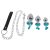 You2Toys - Butt Plug Set - anál plug szett pórázzal 