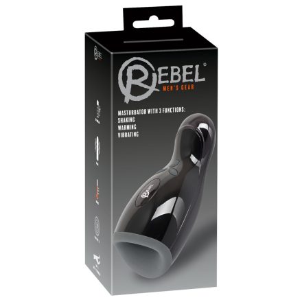 Rebel - akkus fel-le mozgó vibrációs melegíthető érintésmentes maszturbátor
