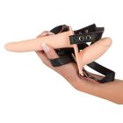 YOU2TOYS - STRAP-ON - AKKUS, FELCSATOLHATÓ DUPLA VIBRÁTOR (NATÚR)