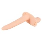 YOU2TOYS - STRAP-ON - AKKUS, FELCSATOLHATÓ DUPLA VIBRÁTOR (NATÚR)