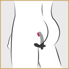 REBEL NAUGHTY FINGER - PROSZTATA VIBRÁTOR (FEKETE)
