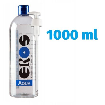 XXL Eros Aqua vízbázisú síkosító ajándék adagolóval 1 liter