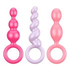 Satisfyer Plugs - anál dildó szett - színes (3 részes)