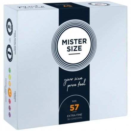 MISTER SIZE 57 mm óvszer (36db)