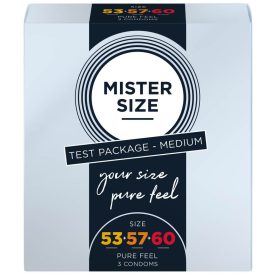 MISTER SIZE - test package MEDIUM 53-57-60 (3 condoms)