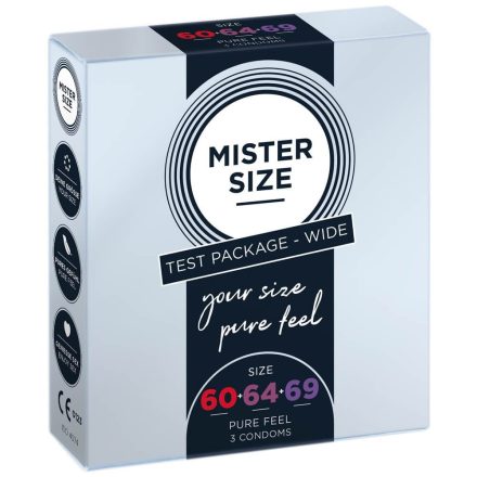 MISTER SIZE - test package WIDE 60-64-69 (3 condoms)