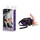SEXXBIAN 7.5" VIBRATING DONG & HARNESS felcsatolható vibrátor
