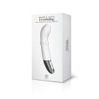 TITANZ 7" SILICONE RECHARGEABLE VIBRATOR IN IVORY WHITE multifunkciós g-pont vibrátor