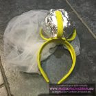 DIAMOND Lánybúcsú fátyol GYÉMÁNT GYŰRŰ korona ajándékokkal