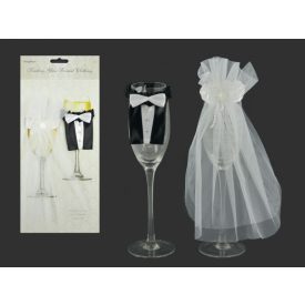 Esküvői Pohárruha Szett (2db/cs)