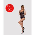 Obsessive Amanta teddy 2XL-3XL Alul nyitott body