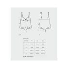 Obsessive Amanta teddy 2XL-3XL Alul nyitott body