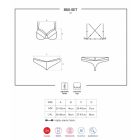 Obsessive 860-SET-1 - merevítős melltartó & tanga L/XL