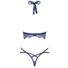 Obsessive Flowlace - melltartó & tanga L/XL
