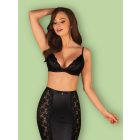 Obsessive Blanita 2-pcs set black L/XL