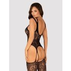 Obsessive F237 Bodystocking fekete cicaruha S-L