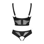 Obsessive Chic Amoria 2-pcs crotchless set M/L