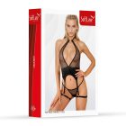 Softline Set top and thong 11025 black XL fekete  szett